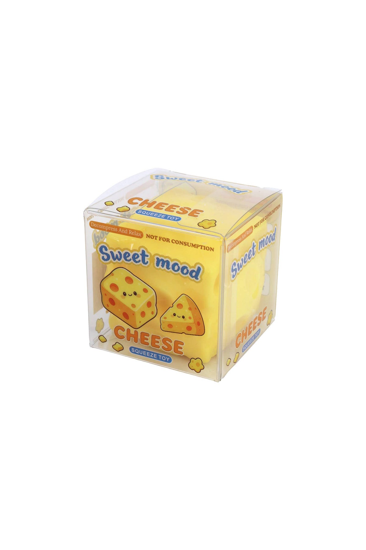 Cheese Zero Rebound TPR Crunchy Bead Slime Filled Squishy