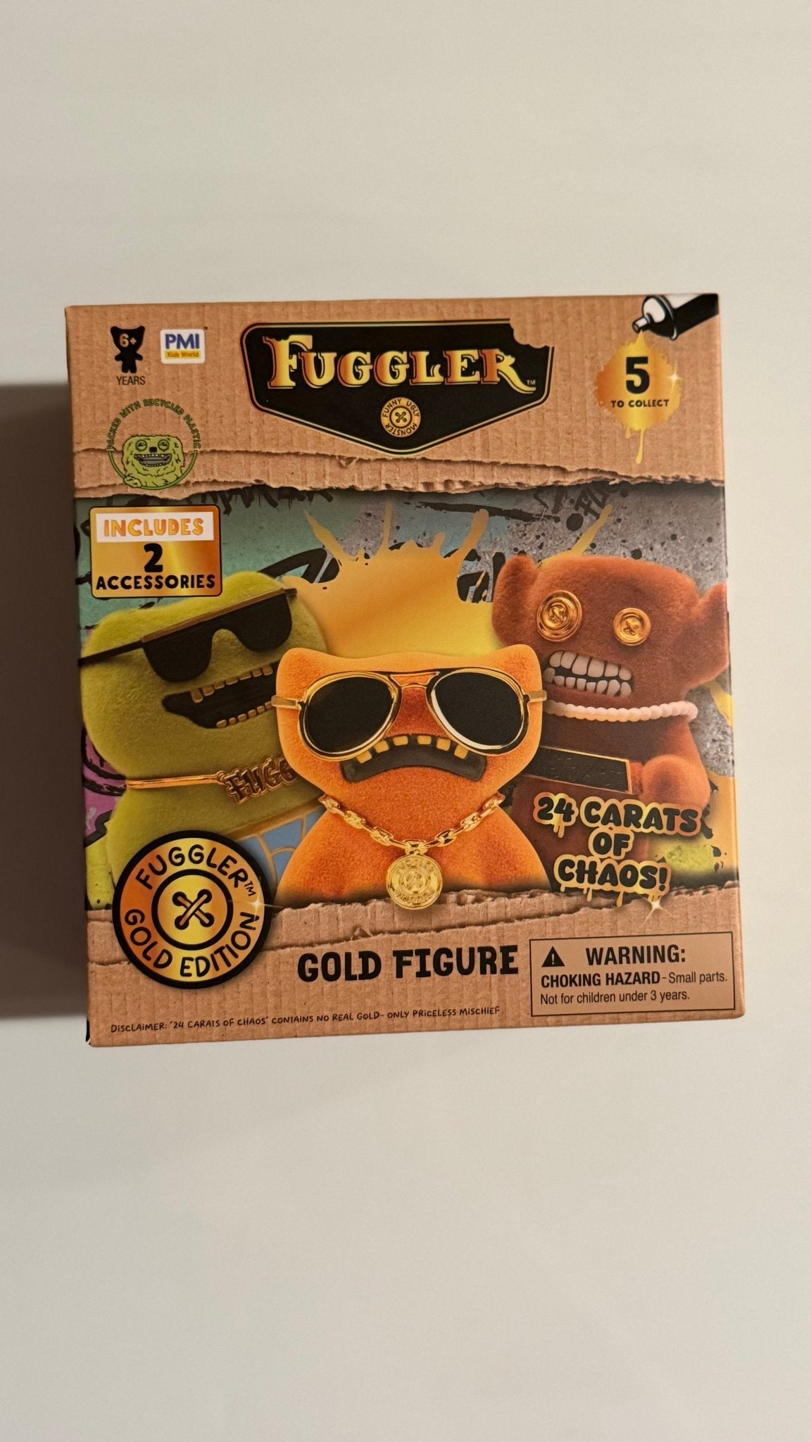Fuggler Gold | 24k of Chaos | 4.5 Inch Figure | Blind Box - The Sensory