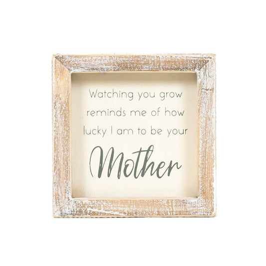 Wood Frame Sign Mother Quote Gift For Mom Christian Home Decor White Natural