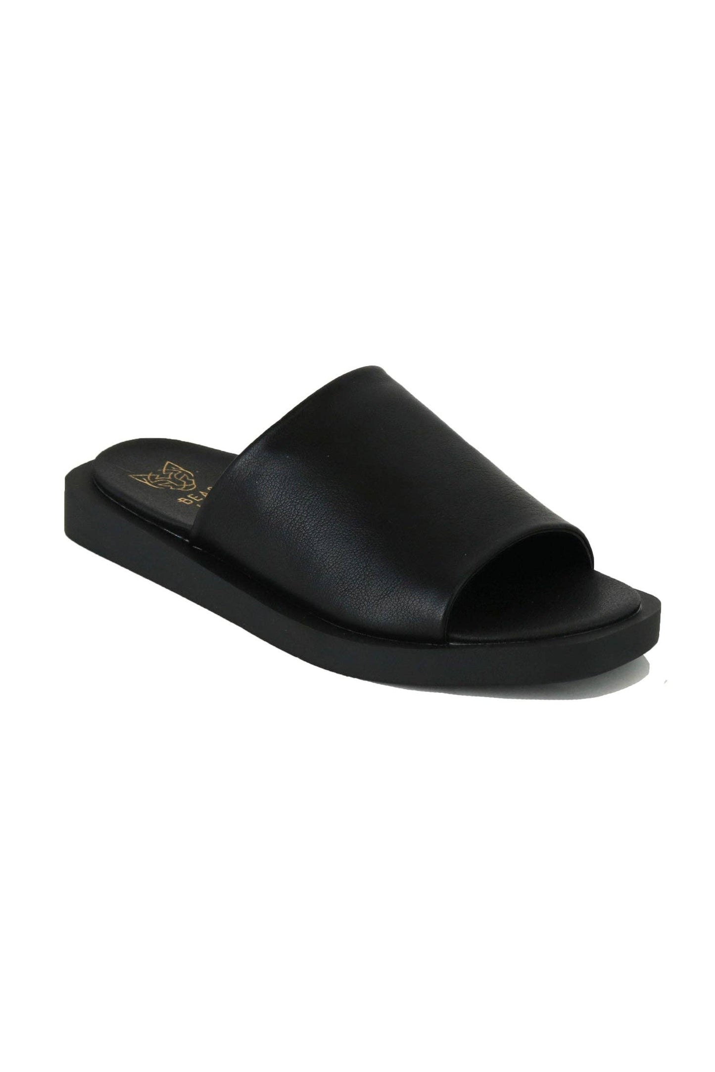 Soft Leather Slide Sandals All Day Comfort- Blue or Nude