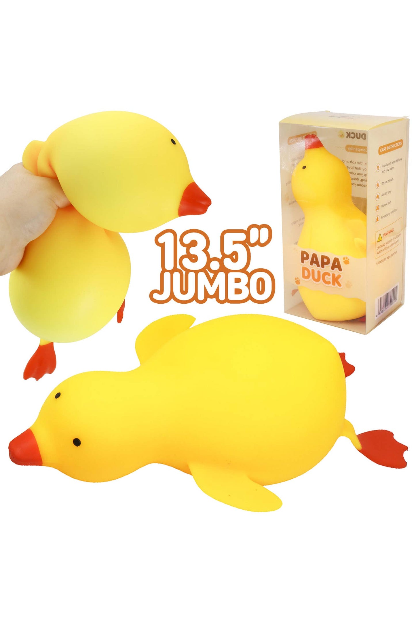 JUMBO 13 Inch Flying Duck Fluffy Slime Filled Squishy Toy