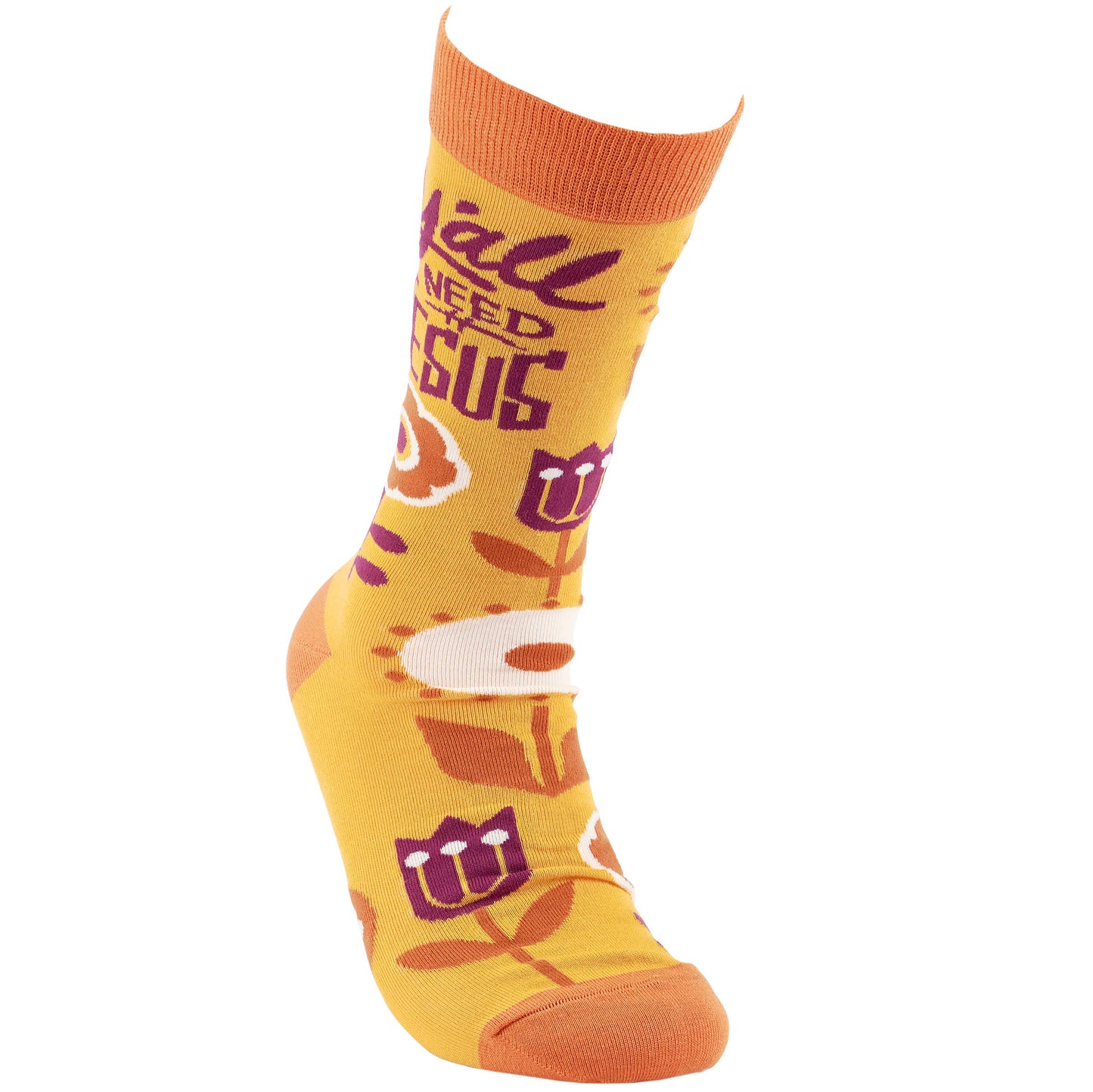 Socks Yall Need Jesus Faith Based Southern Floral Gift Socks For Her