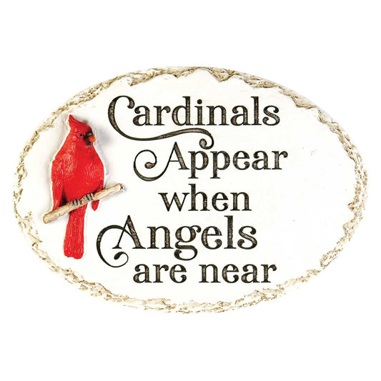 Stepping Stone Cardinal Design Engraved Scripture Outdoor Decor