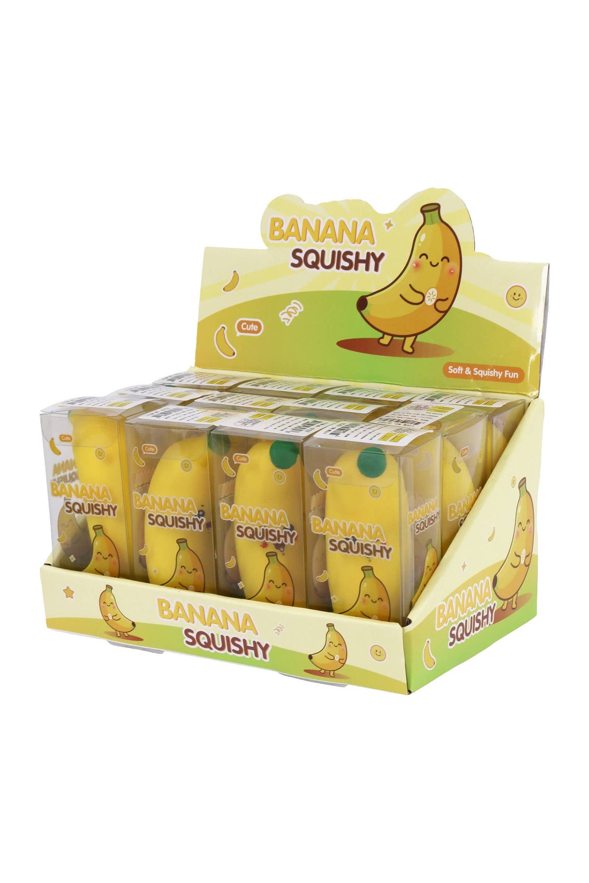 Silly Banana Crunchy Bead Slime Filled TPR Squishy Toy