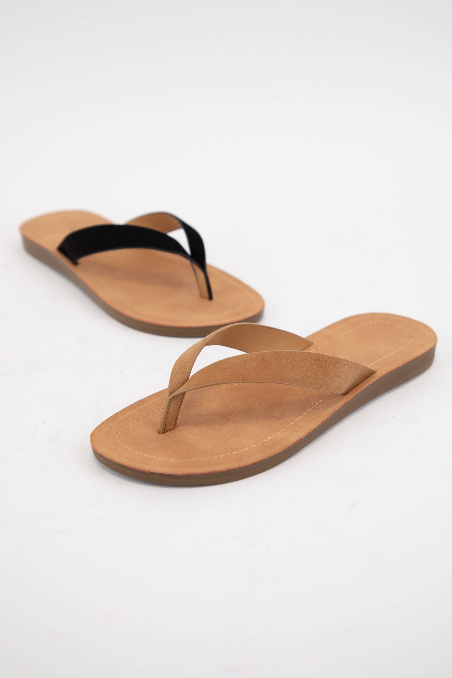 Thong Slide Sandal With Comfortable Sole | Nubuck Leather