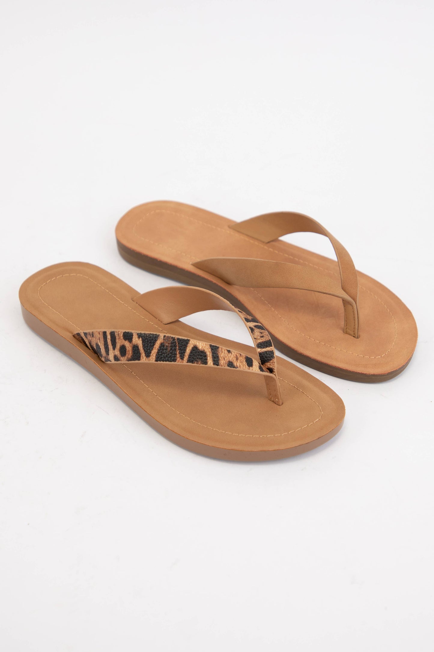 Thong Slide Sandal With Comfortable Sole | Nubuck Leather