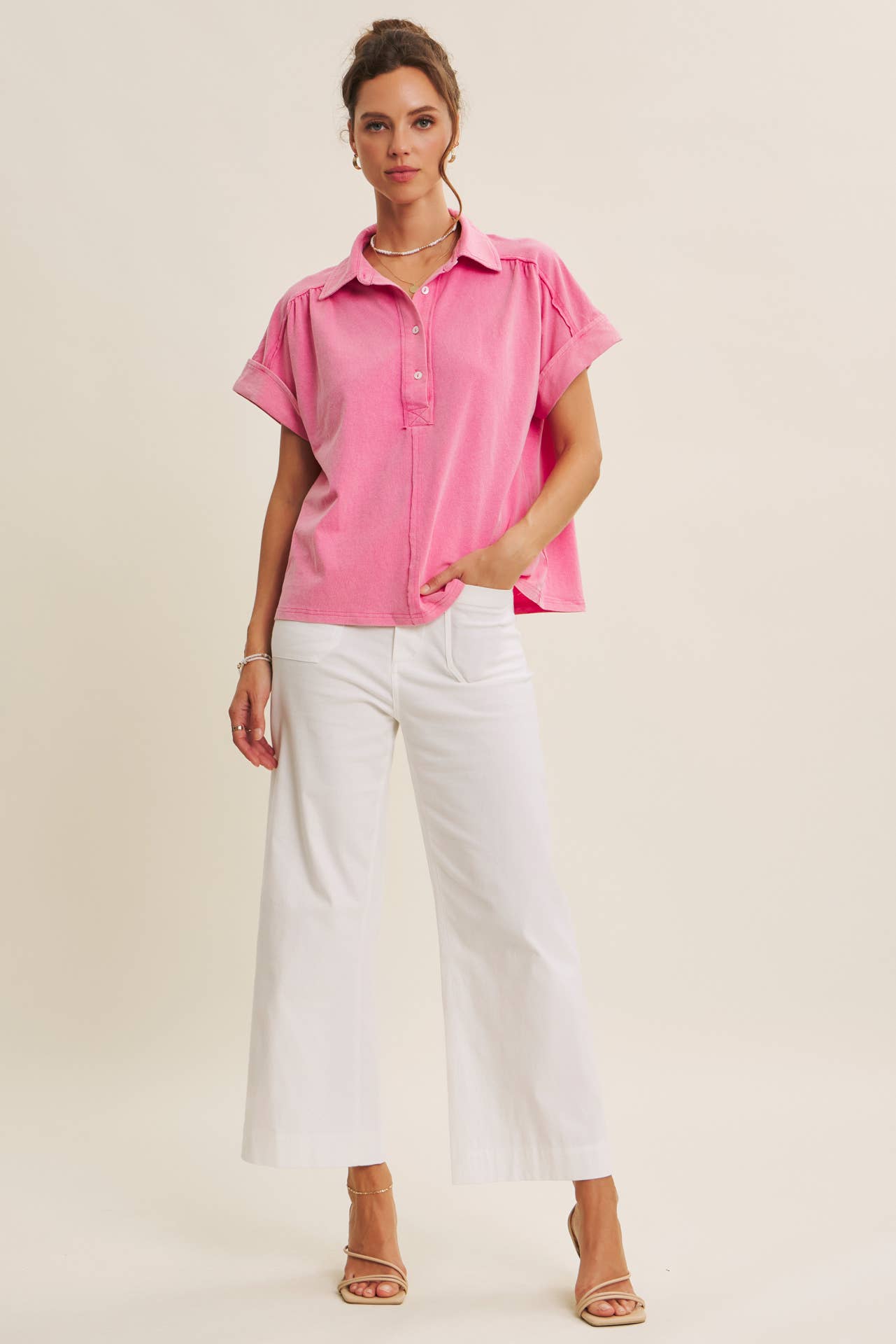 Ankle Pants Modest Seasonless Stretchy Cotton Linen With Pockets Women’s