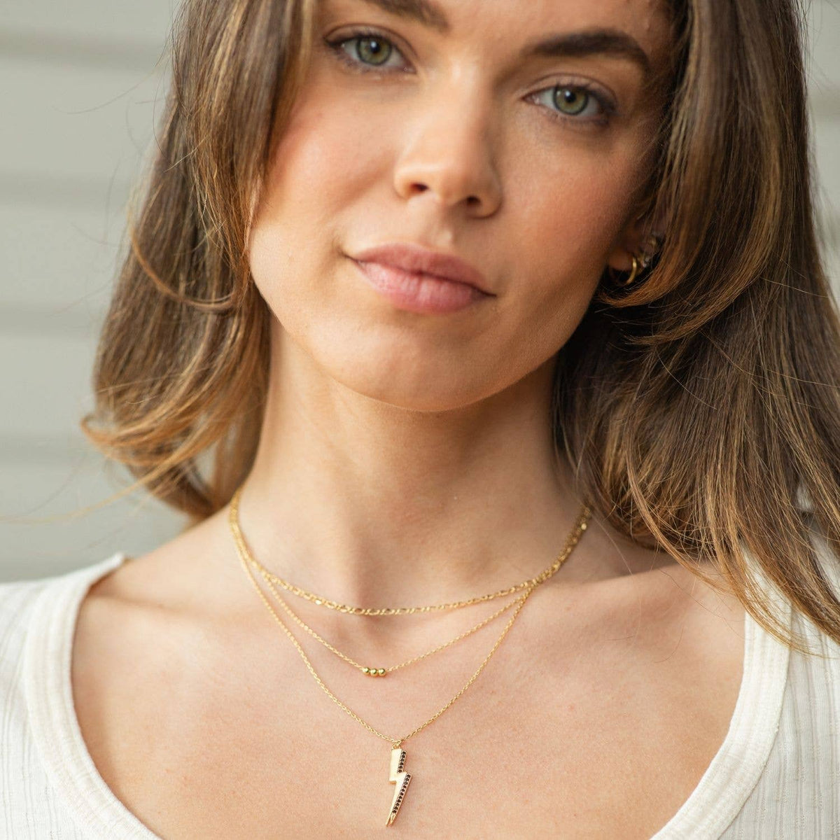 Layered Lightning Strike Necklace - The Sensory