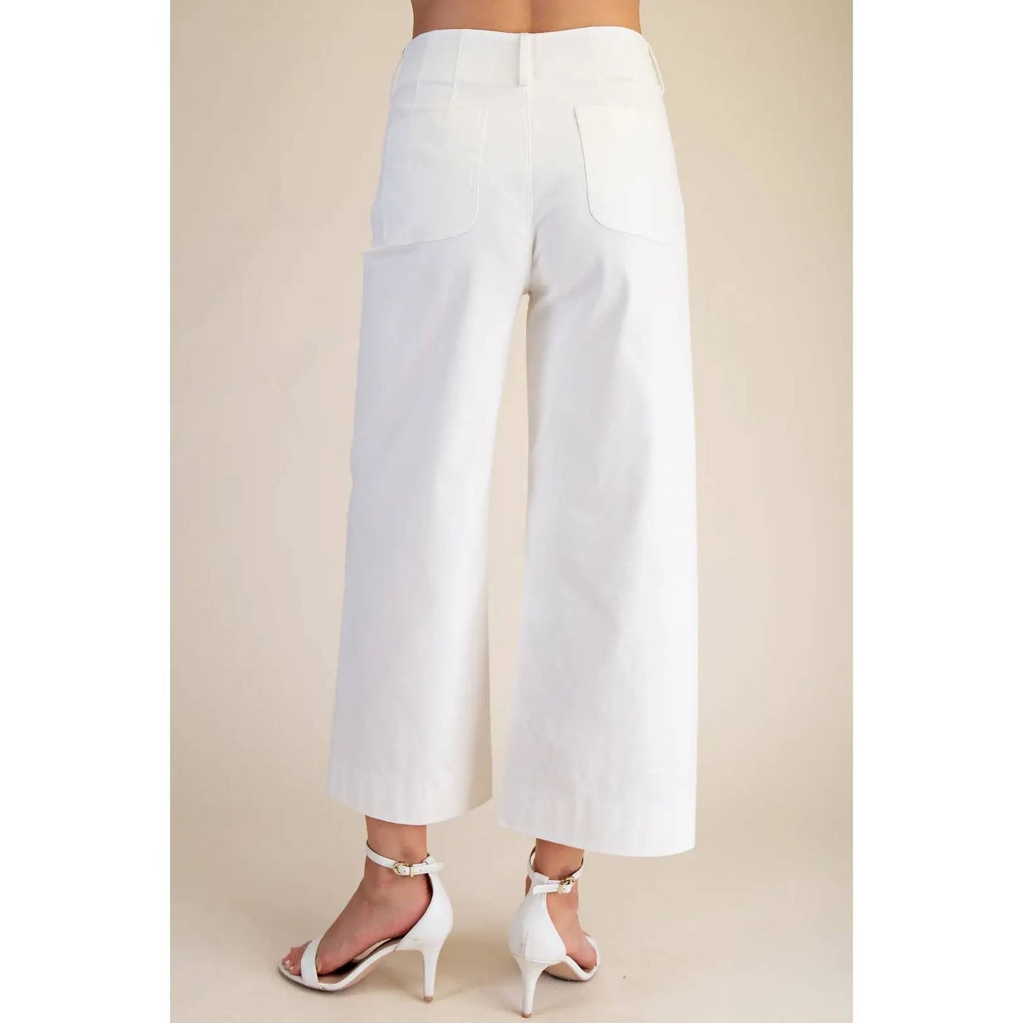 Pants Cropped Wide Leg Colette Style Cotton Blend Modest Fashion Faith Based