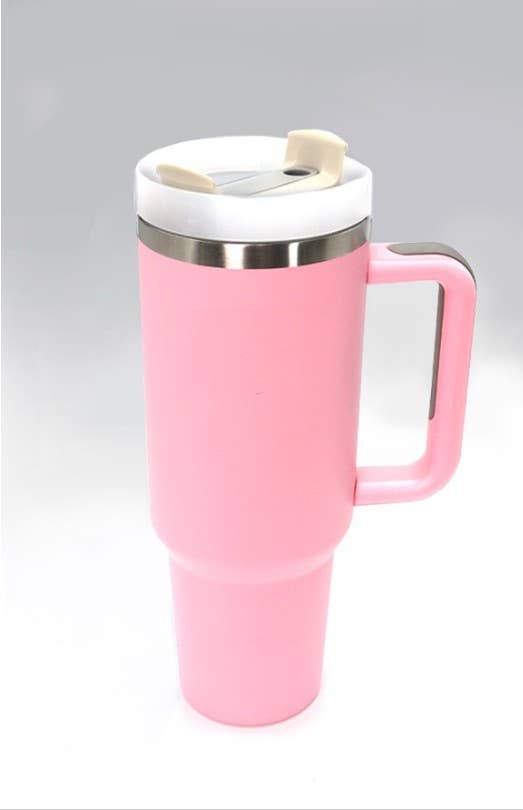 Stainless Steel Tumbler 40 Oz Solid, Double Wall Vacuum, Gift For Her