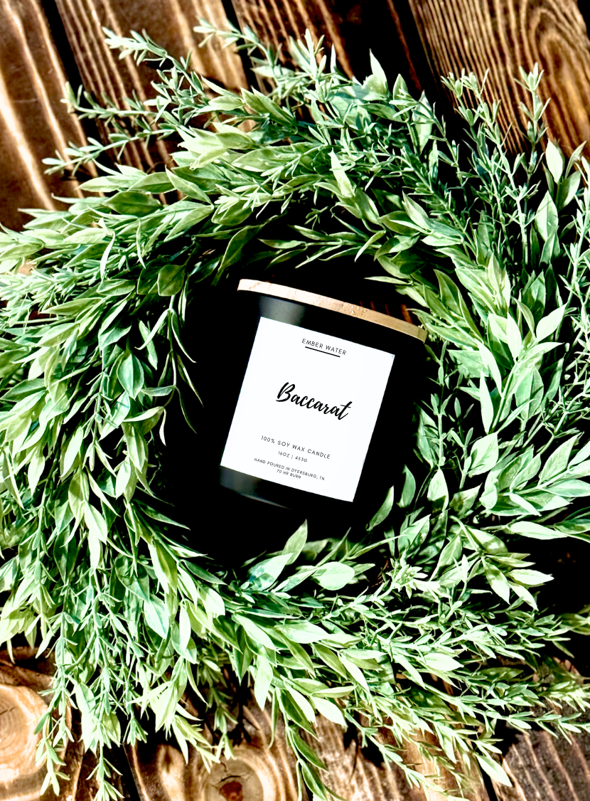 Soy Candle The Sensory Baccarat – Jasmine Saffron Cedarwood Faith-Based Gift