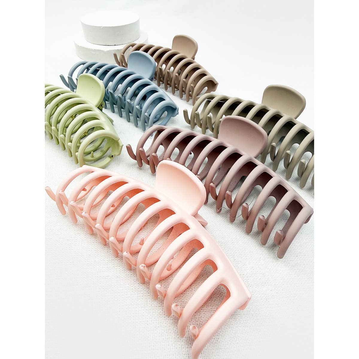 Hair Claw Matte Pastel Round Jumbo Clip