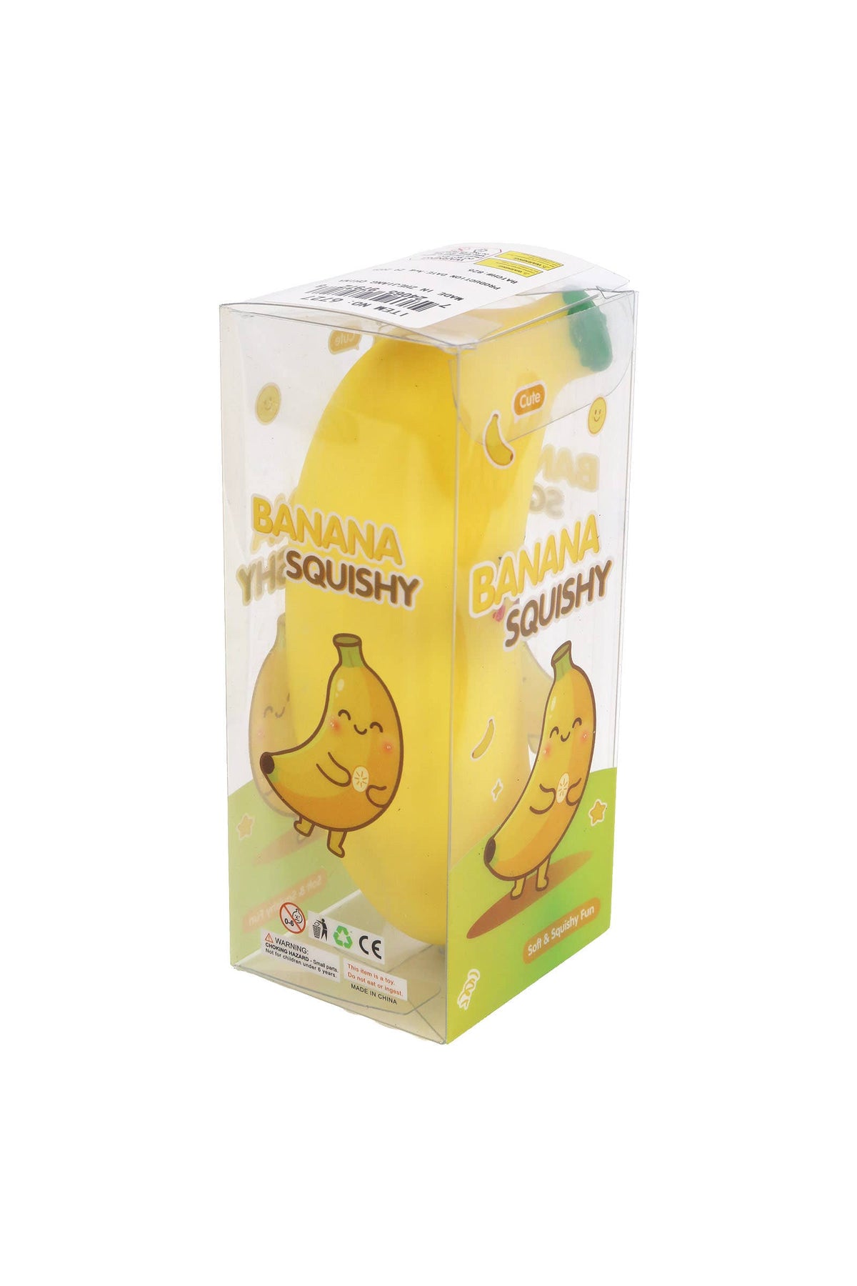 Silly Banana Crunchy Bead Slime Filled TPR Squishy Toy