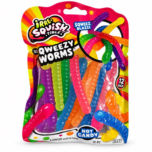 Irre-Squish-table Squeezy Gummy Worms - The Sensory