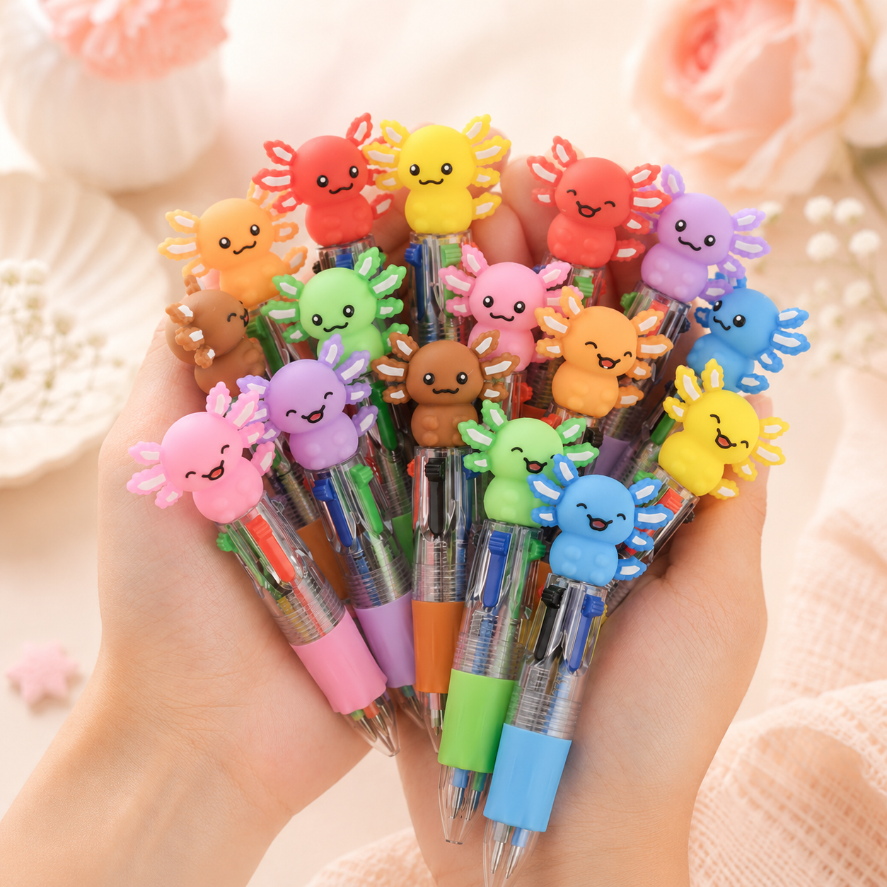 Axolotl Mini Pen, Four Ink Colors - The Sensory