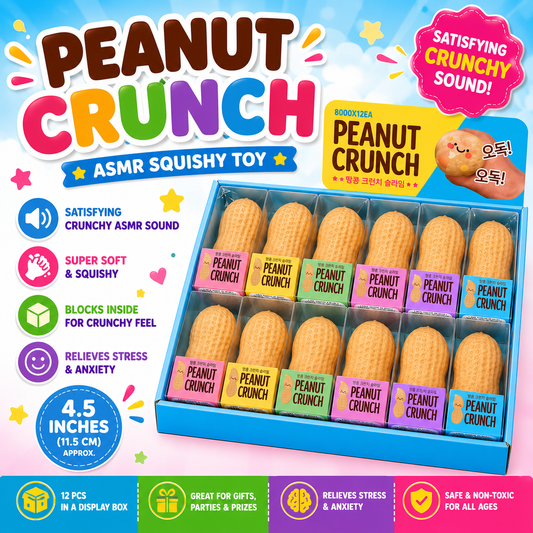 Peanut Crunch ASMR Squishy Toy - The Sensory