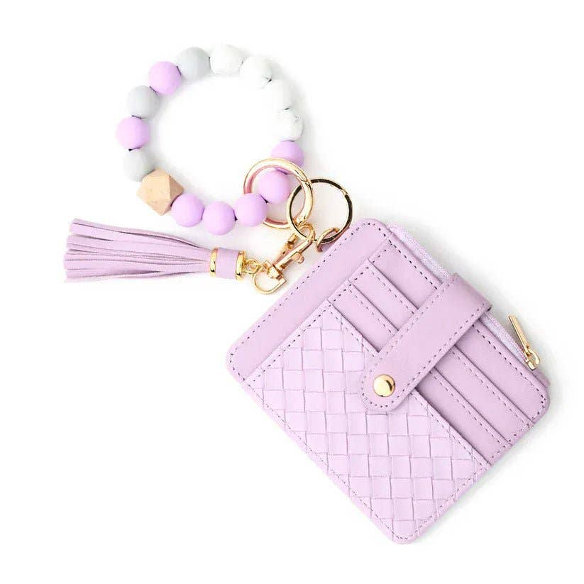 Keychain Wallet With Beaded Wrist