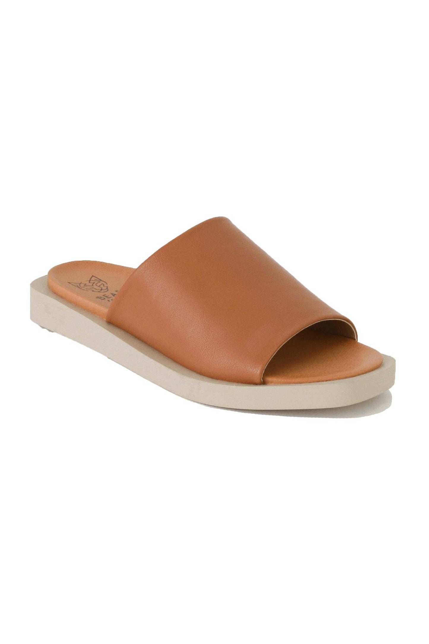 Soft Leather Slide Sandals All Day Comfort- Blue or Nude