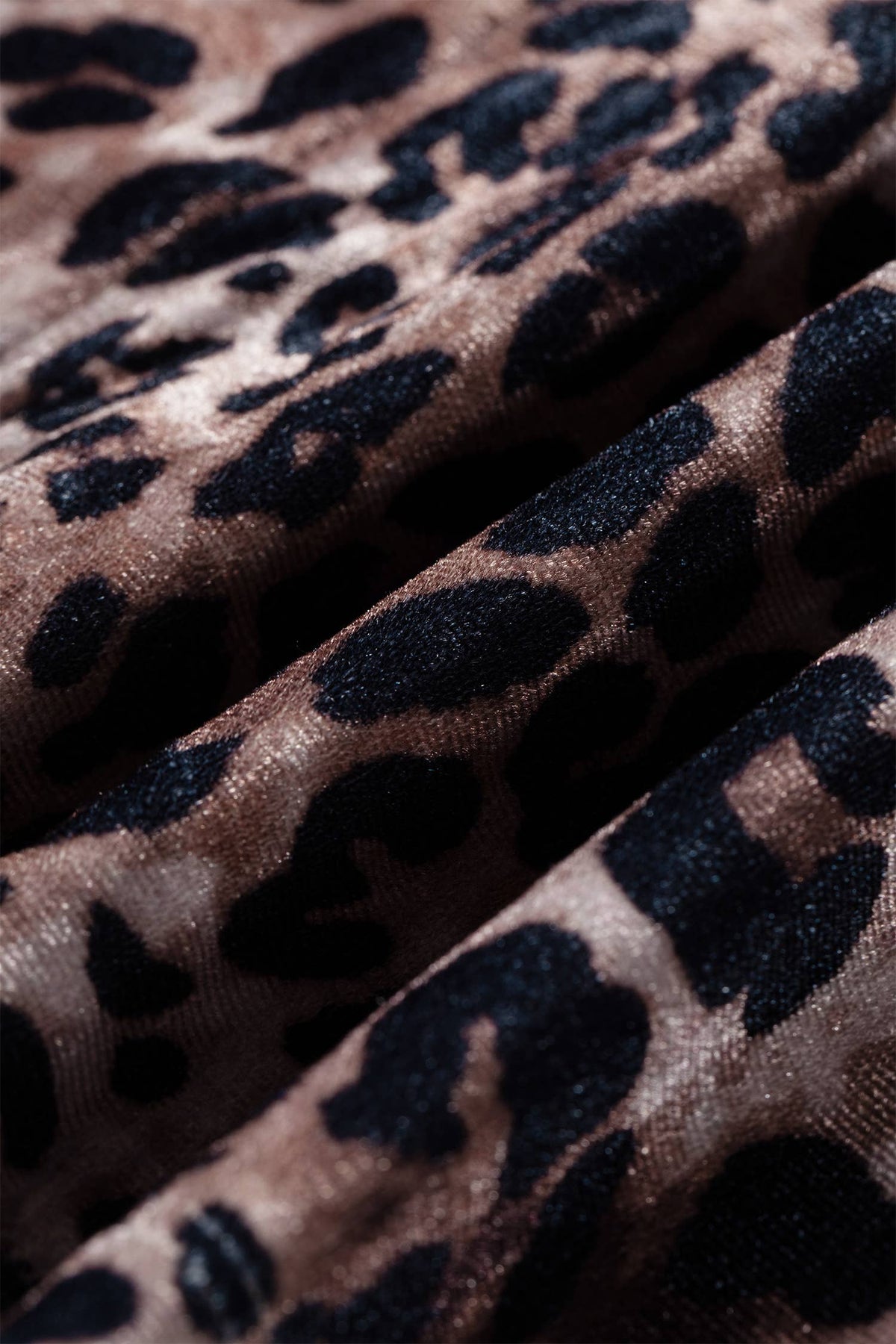 Leopard Print Short Sleeve Mini Shift Silhouette Dress