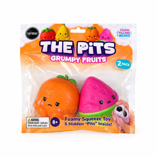 The Pits Grumpy Fruits Squishy 2-Pack Top Trendz - The Sensory