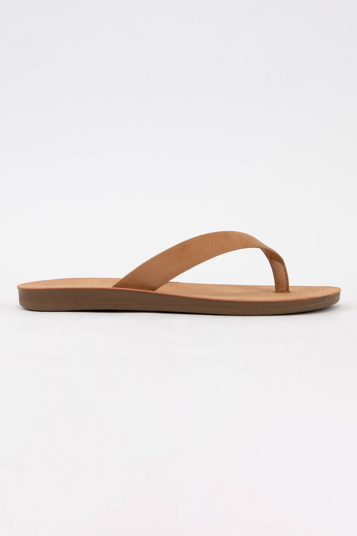 Thong Slide Sandal With Comfortable Sole | Nubuck Leather