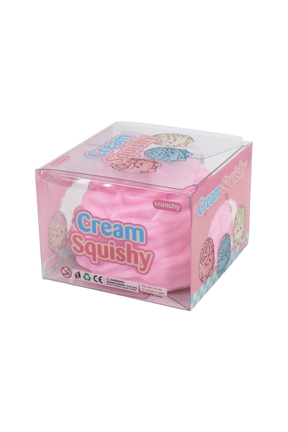 Cream Roll Crunchy Bead Slime Filled TPR Squishy Toy