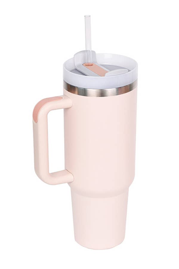 Stainless Steel Tumbler 40 Oz Solid, Double Wall Vacuum, Gift For Her