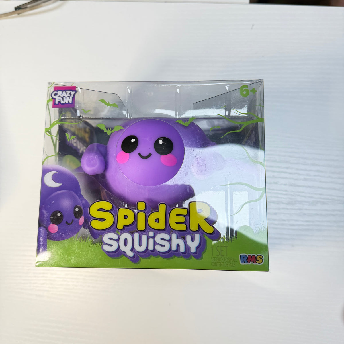 RMS Crazy Fun Jumbo Spider Squishy | Halloween Slow-Rise Squeeze Toy