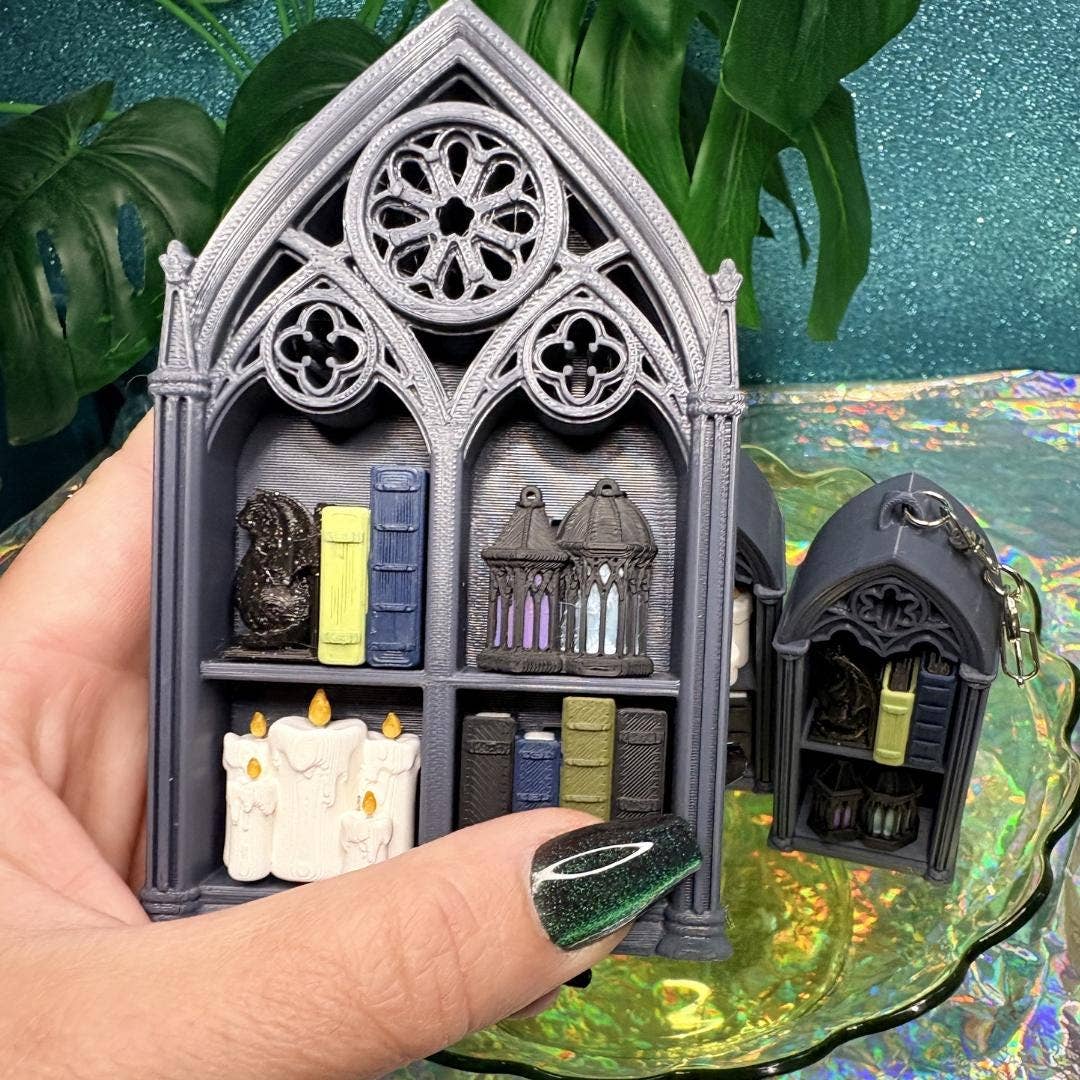 Gothic Bookshelf Fidget Clicker