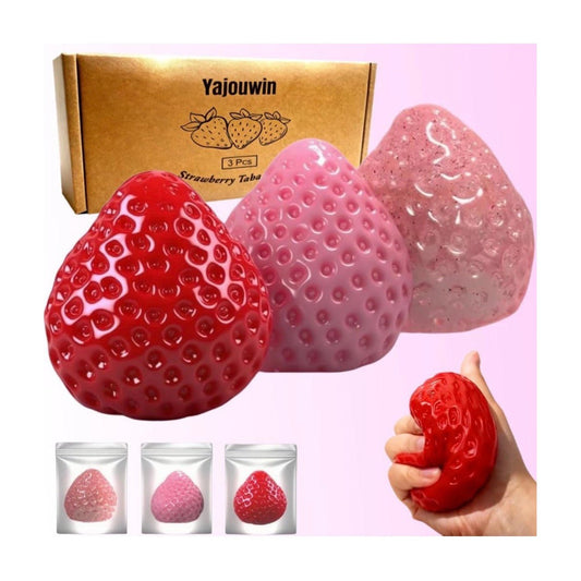 Strawberry Taba Squishy Set (3pc) - The Sensory