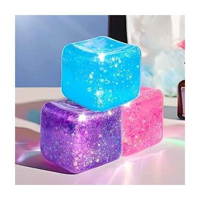 Mini Glitter Cube Squishy - The Sensory