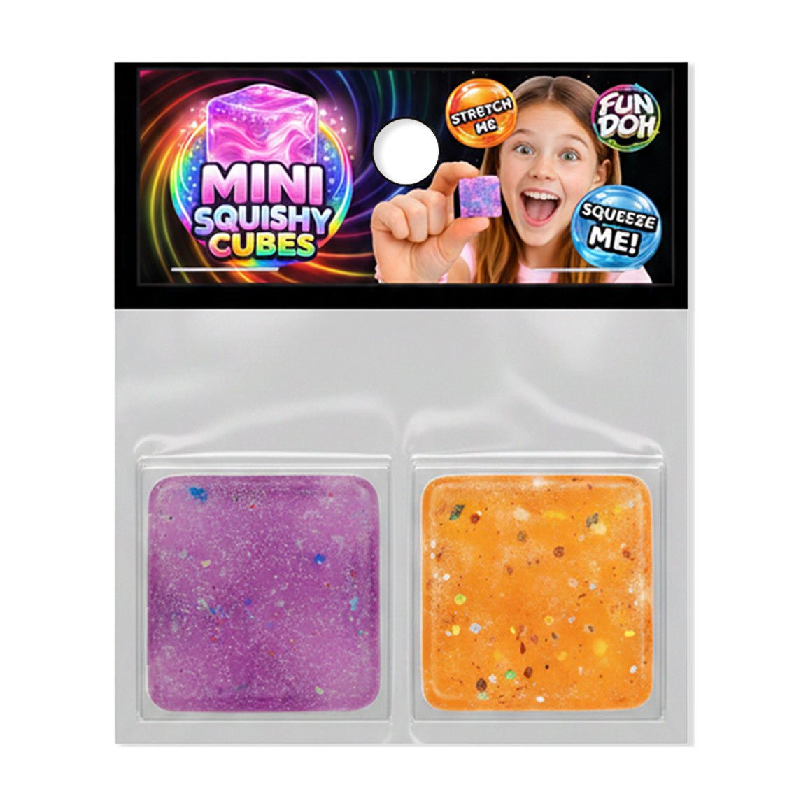 Fun Doh Mini Squishy Cube 2-Pack - The Sensory