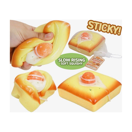 Toast Squishy With Yolk - The Sensory