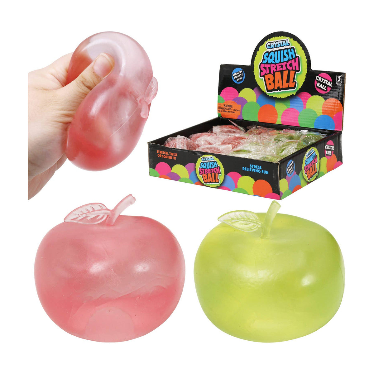 Apple Solid Clear Maltose Squishy - The Sensory