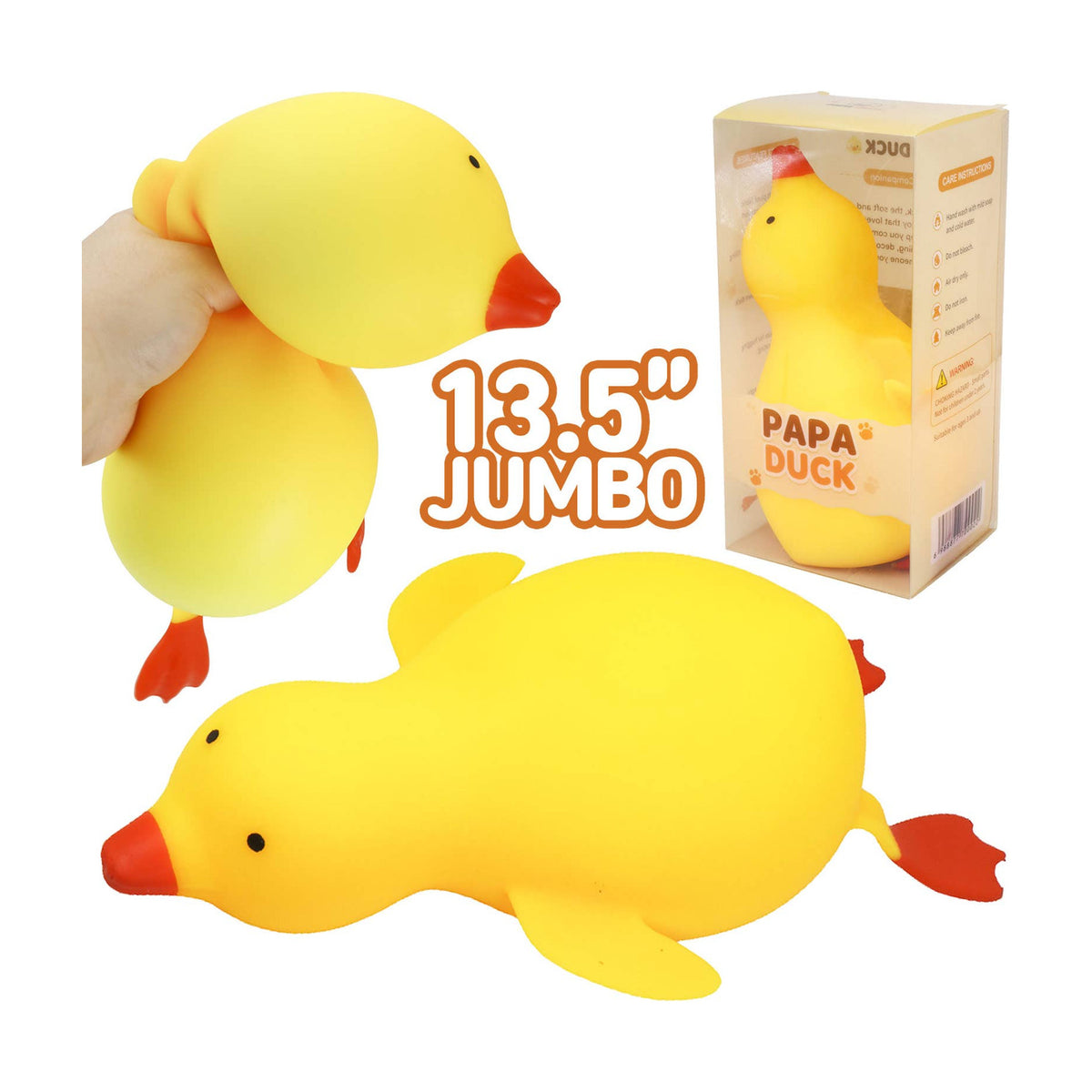 Jumbo Papa Duck 13 Inch Slime Filled Squishy - The Sensory
