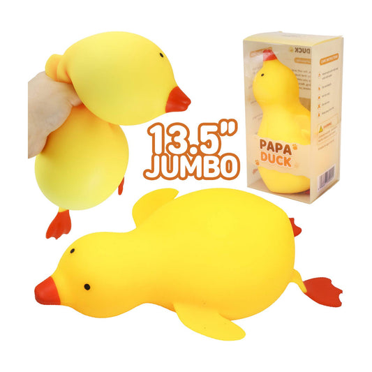 Jumbo Papa Duck 13 Inch Slime Filled Squishy - The Sensory