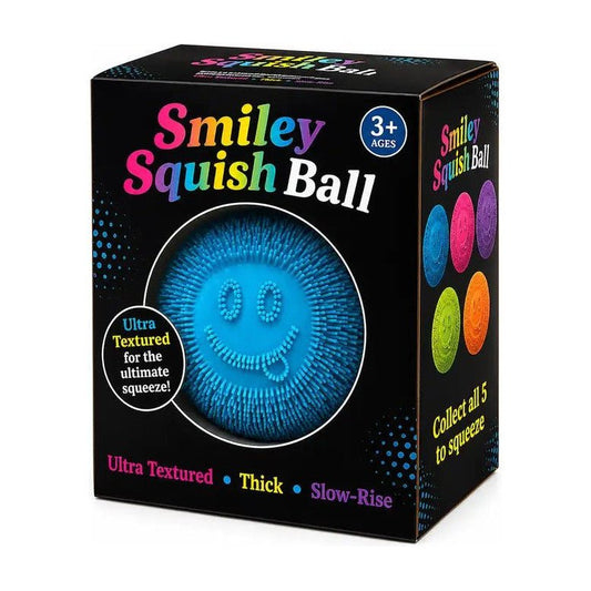 Smiley Fuzzy Squish Ball - The Sensory