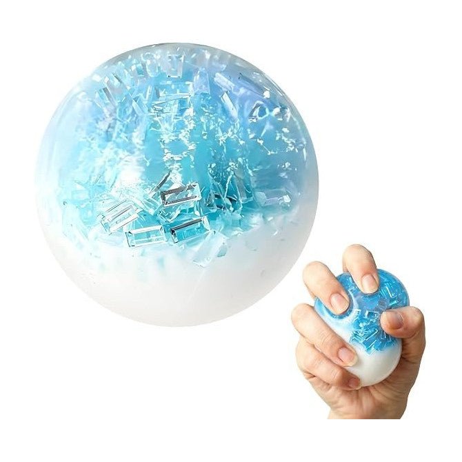 Glacier Ice Ball Crunchy Squishy - The Sensory