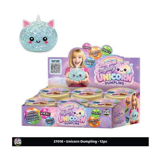 Fun Doh Unicorn Mystery Dumpling Squishy Toy - 12/Display - The Sensory