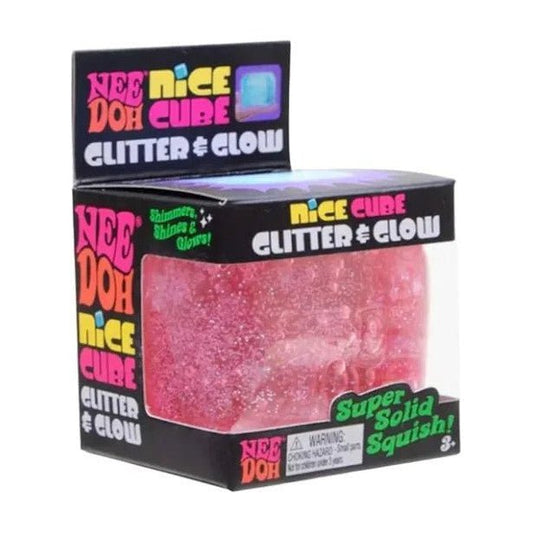 NeeDoh Glitter & Glow Nice Cube Authentic - The Sensory