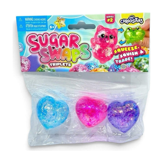 ORB Curiosities™ Sugar Swaps™ Triplets Hearts Squishy Set - The Sensory
