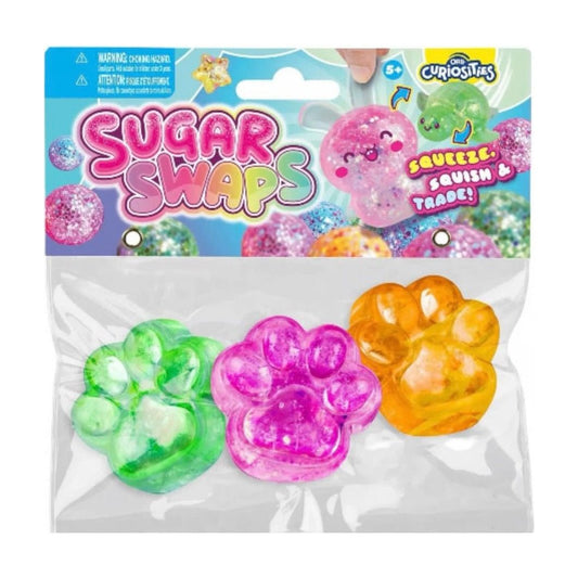 ORB Curiosities™ Sugar Swaps™ Triplets Paw Print Squishy Set - The Sensory