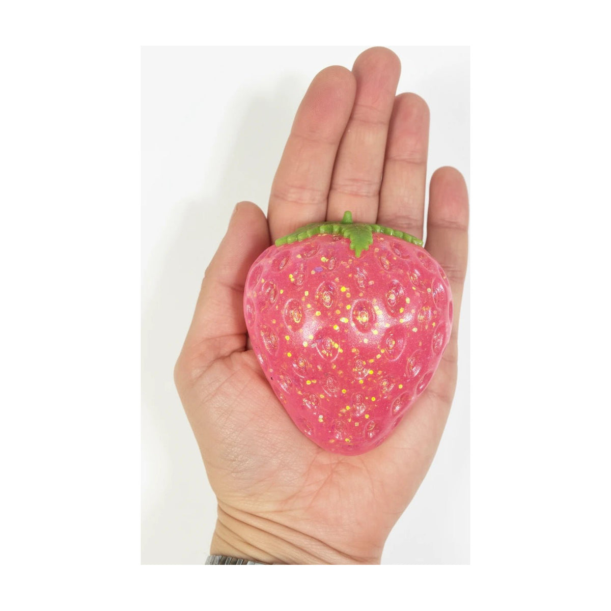 Glitter Maltose Strawberry Squishy 3.5 Inch - The Sensory