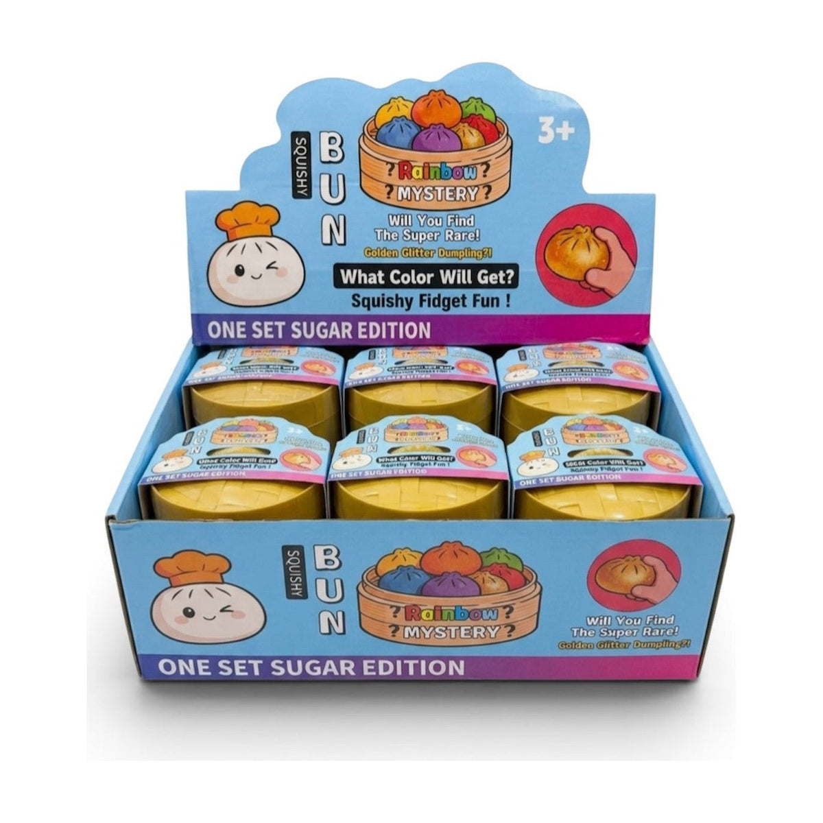 Mystery Dumpling 13 Squishy Bun | Rainbow Sugar Edition - The Sensory