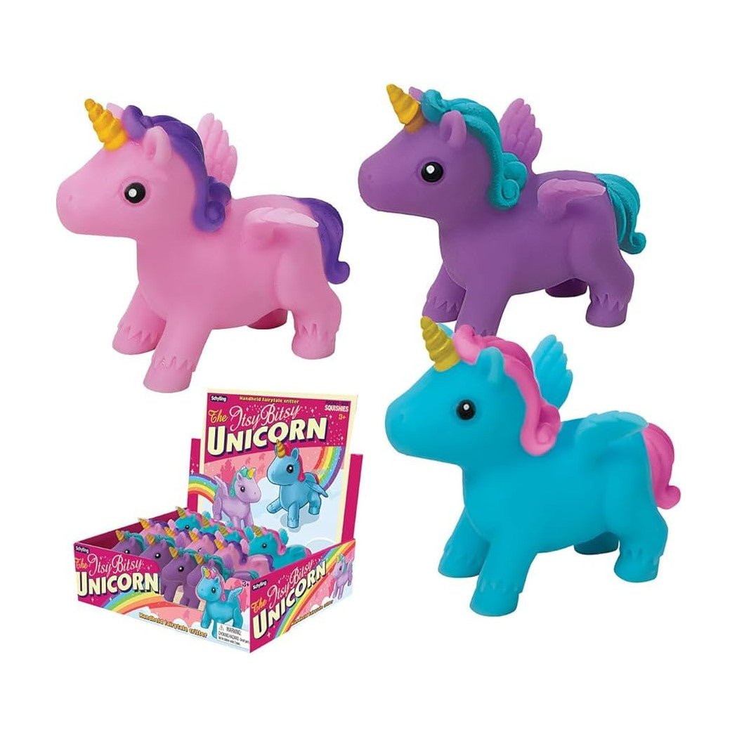 Schylling Itsy Bitsy Unicorn Pocket Squishy - The Sensory