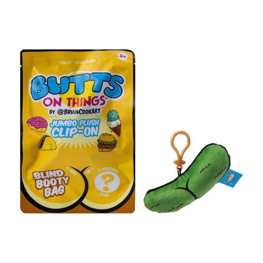 Butts On Things Jumbo Plush Clip-on | @BrianCookArt - The Sensory