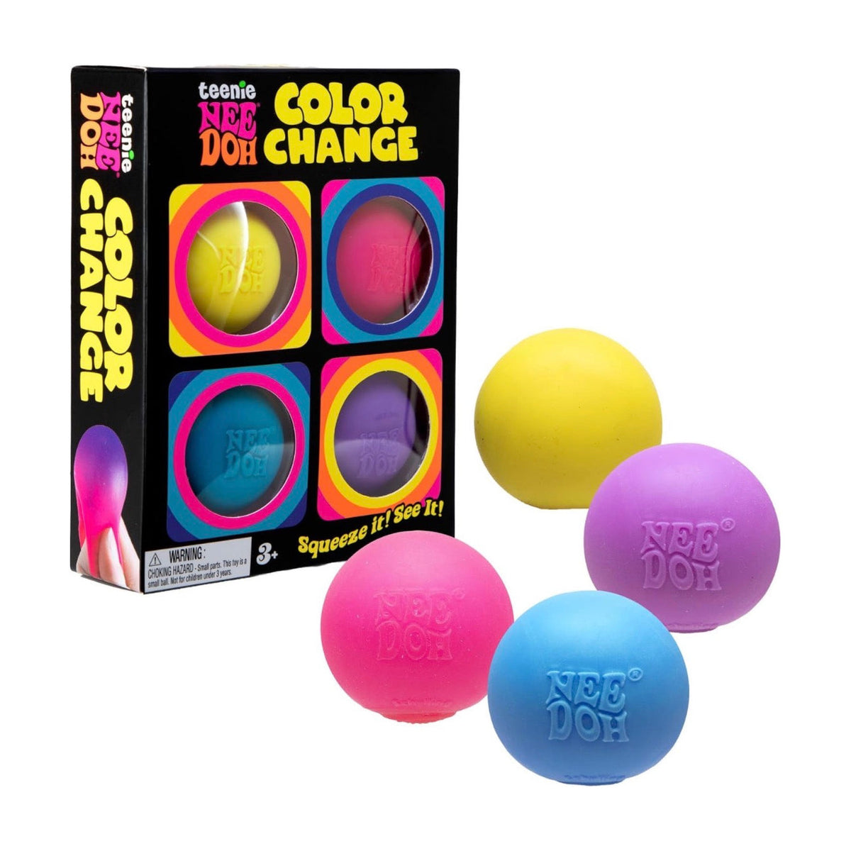Teenie NeeDoh Color Change 4pk | Authentic