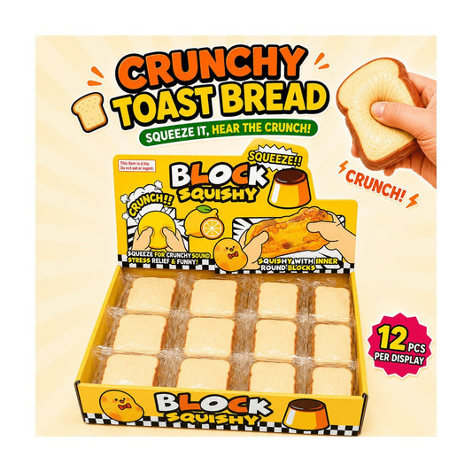 Crunchy Toast Bread ASMR Crunch Squishy Stress Toy - The Sensory