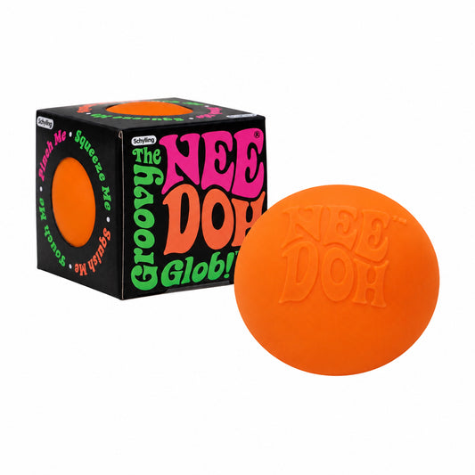 NeeDoh The Groovy Glob | Authentic | Orange - The Sensory