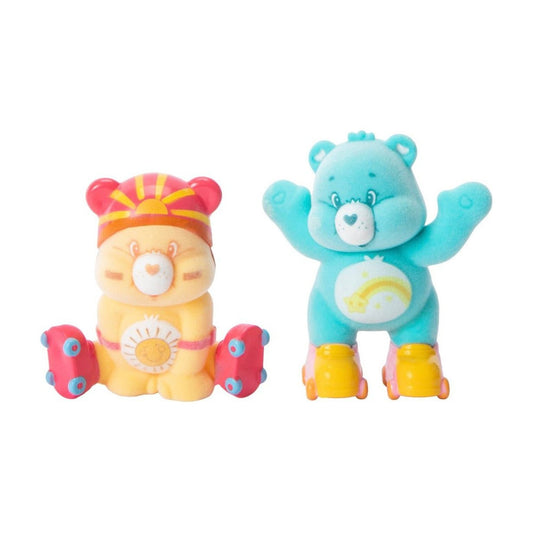 Care Bears 2pc Flocked Figures | Funshine Bear & Wish Bear - The Sensory
